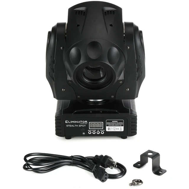 Alt view image 4 of 4 - (2) Eliminator Lighting Stealth Spot LED Moving Head Bundle