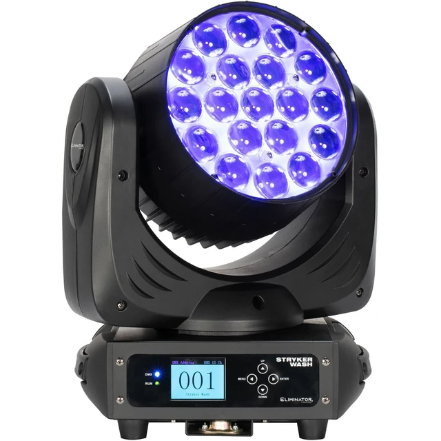 Alt view image 2 of 7 - (2) Eliminator Stryker Wash 228W Moving Head Bundle