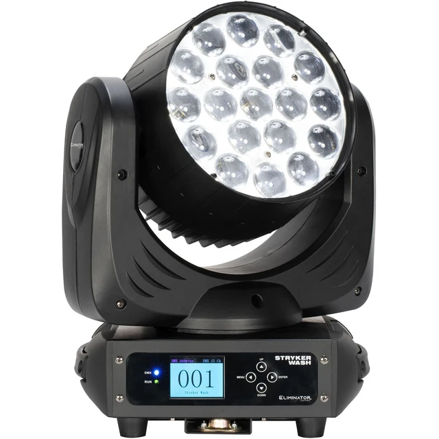 Alt view image 5 of 7 - (2) Eliminator Stryker Wash 228W Moving Head Bundle