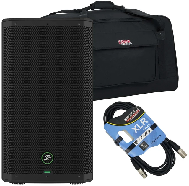 Main image of Mackie Thrash212 GO 300W 12 Battery-powered, Gator Tote 12, XLR Cable Bundle
