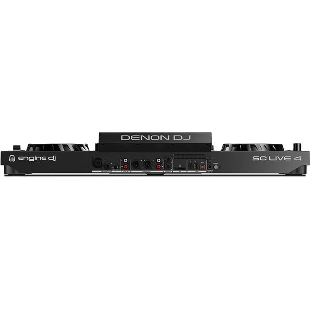Alt view image 6 of 7 - Denon DJ SC Live 4 Standalone DJ Controller, Decksaver, Tascam TH-02, (2) XLR Cables, Shure SV100 Bundle