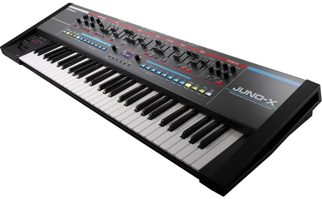 Alt view image 3 of 7 - Roland Juno-X 61-key Synthesizer, Keyboard Stand, Bench, Tascam TH02, Sustain Pedal, Nektar NP-X, (2) Midi Cables, (4) ErnieBall 1/4 Bundle