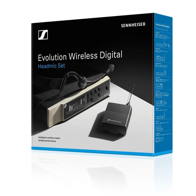 Alt view image 5 of 6 - Sennheiser EW-D ME3 SET Wireless Headset Mic (R1-6), Gator G-MIXERBAG-1515 Bundle