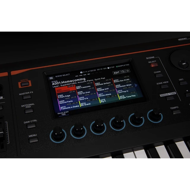 Alt view image 7 of 7 - Roland Fantom-06 61-Key Keyboard, Stand, Bench, Sustain, Expression Pedal, (2) 1/4 Cable Bundle