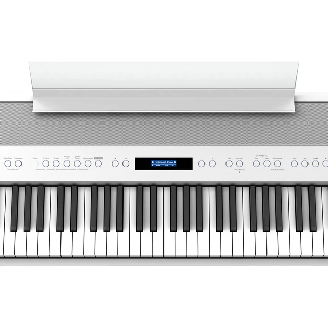 Alt view image 5 of 7 - Roland FP-90X Digital Piano (White), Stand, Bench, Rockville 88 Rolling Bag, (2) 1/4 Cables, Sustain Pedal Bundle