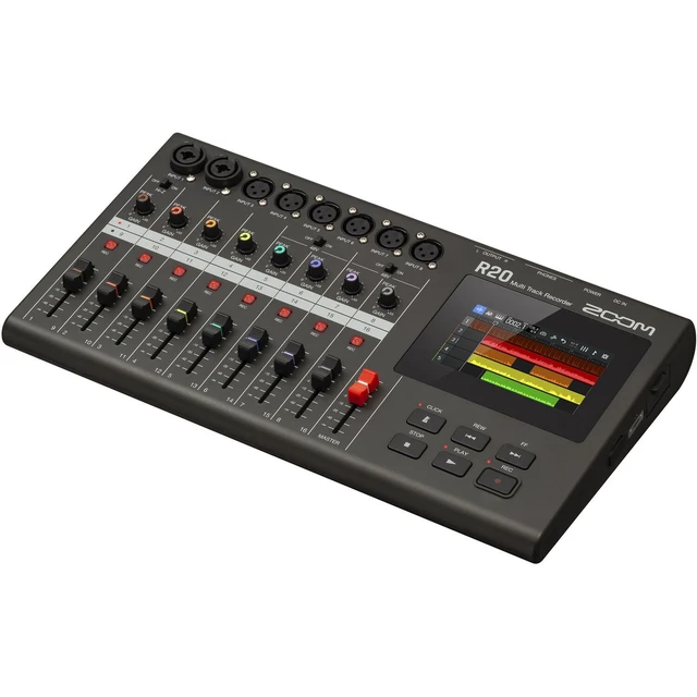 Alt view image 4 of 7 - Zoom R20 16-track Recorder/Interface, AT2020 Mic, Presonus Eris 3.5, (2) 1/4 Cables, Tascam TH02 Bundle