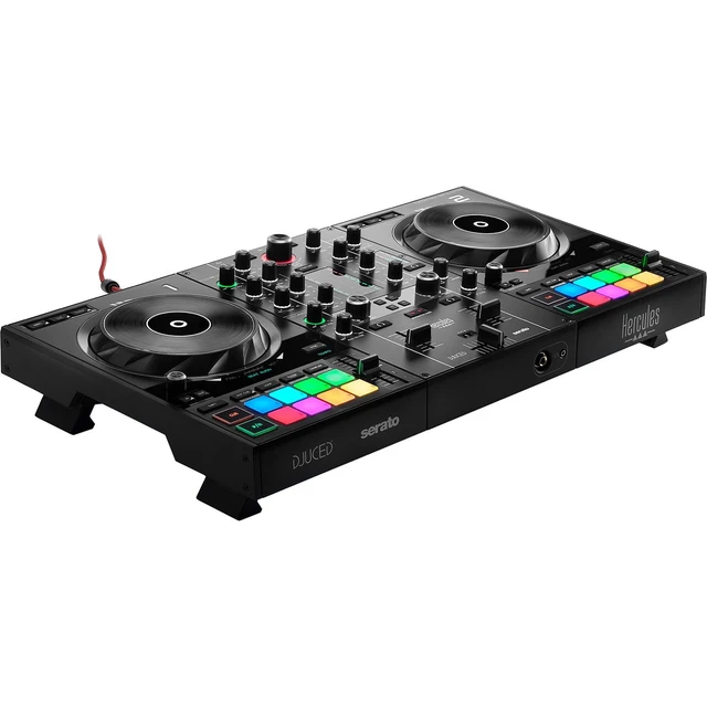 Alt view image 2 of 7 - Hercules DJControl Inpulse 500 2-channel DJ Controller, Tascam TH02, (2) 1/4 Cables Bundle