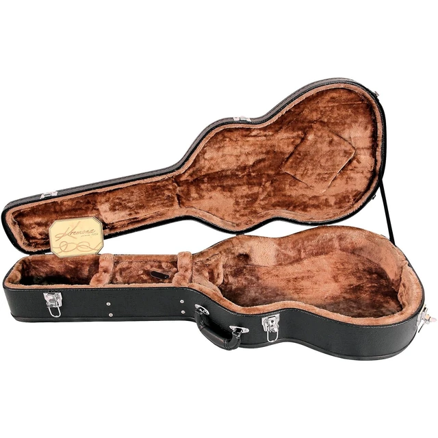 Alt view image 7 of 7 - Kremona Fiesta FC Acoustic Guitar w/ Case, Amumu SP60 Pickup, AT ATH-M40X Headphones Bundle