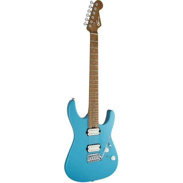 Alt view image 4 of 7 - Charvel Pro-Mod DK24 HH 2PT Electric Guitar Matte Blue Frost, Fender Frontman 10G, ErnieBall Cable, BOSS Pedal (SD-1) Bundle