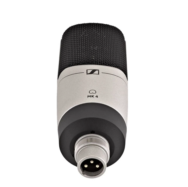 Alt view image 3 of 6 - Sennheiser MK 4 Studio Condenser Mic, Pop Filter, (2) XLR Cables Bundle