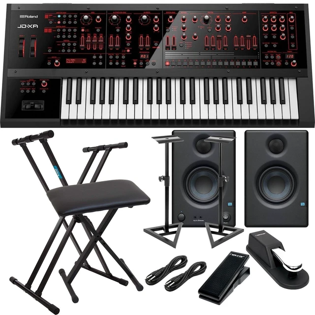 Main image of Roland JD-XA Analog/Digital Synthesizer, Keyboard Stand, Bench, Presonus Eris3.5 Monitors, Monitor Stands, Nektar NX-P, Sustain Pedal, (2) 1/4 Cables Bundle