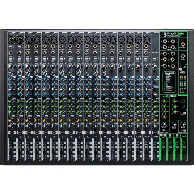 Alt view image 2 of 3 - Mackie ProFX22v3 22-Channel Mixer - Rockville RXS20 Portable Mixer Stand