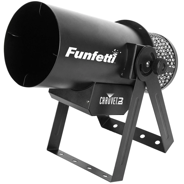 Alt view image 2 of 7 - Chauvet DJ Funfetti Confetti Launcher (Pair) - (2) Rockville Rolling Travel Bag RLB50 - (2) JPACO Metallic Confetti Refill