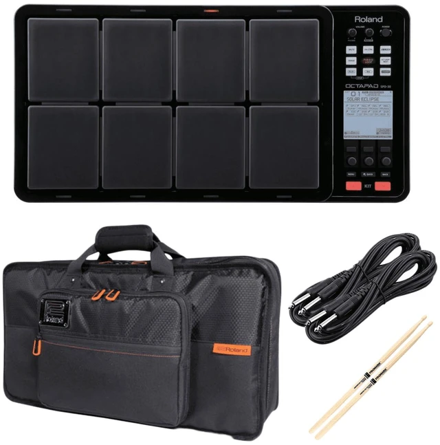 Main image of Roland OCTAPAD SPD-30 Black - Roland CB-BOCT - (2) 1/4 Cables - Drum Sticks