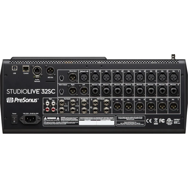 Alt view image 3 of 7 - PreSonus StudioLive 32SC - GATOR CASES G-MIX 20X25 - SL-SHELF-MOUNT - HOSA LTE-503BNC - XLR Cable 6