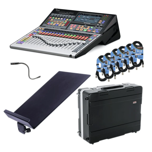 Main image of PreSonus StudioLive 32SC - GATOR CASES G-MIX 20X25 - SL-SHELF-MOUNT - HOSA LTE-503BNC - XLR Cable 6
