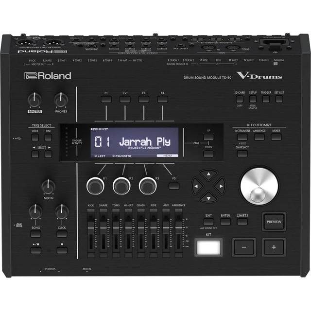 Alt view image 2 of 7 - Roland TD-50KV V-Drums 5pc Electronic Drum Set Drum Essentials Bundle