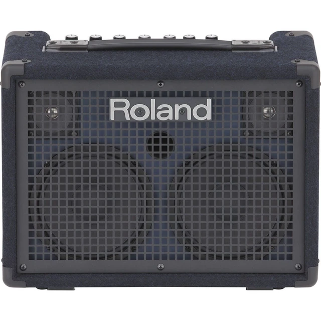 Alt view image 2 of 5 - Roland KC-220 Battery Powered Stereo Keyboard Amplifier + Dynamic Vocal Microphone + Stand and Cable.