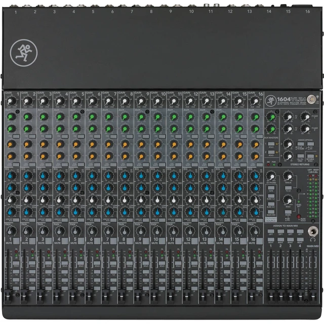 Alt view image 2 of 7 - Mackie 1604VLZ4 16-Channel 4-Bus Compact Mixer + (2) Pak Behringer Ultravoice XM1800s (6) XLR Cables.