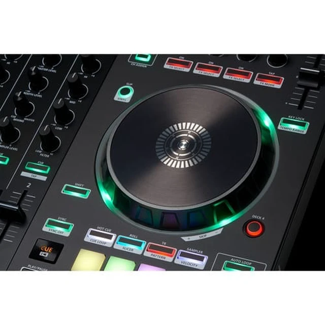 Alt view image 7 of 7 - Roland DJ-505 Serato DJ Controller with Pioneer DJ HDJ-X5 Over-Ear DJ Headphones (Black)