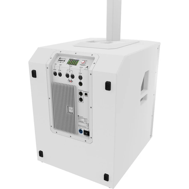 Alt view image 5 of 7 - (2) Electro-Voice Evolve 90 2000W Column PA Speaker (White) - PSG Audio EMX16 - Facade Booth - (2) PSG Audio MP0919 - (2) XLR Cables Bundle