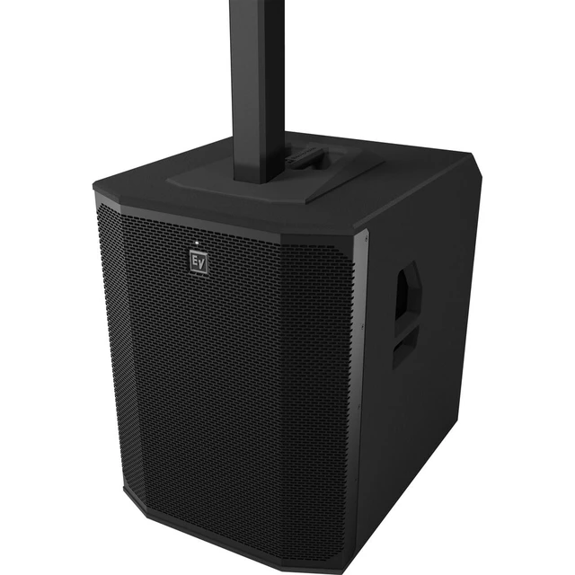 Alt view image 5 of 7 - (2) Electro-Voice Evolve 90 2000W Column PA Speaker (Black) - PSG Audio EMX16 - Facade Booth - (2) PSG Audio MP0919 - (2) XLR Cables Bundle
