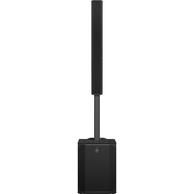 Alt view image 2 of 7 - (2) Electro-Voice Evolve 70 2000W Column PA Speaker (Black) - PSG Audio EMX16 - Facade Booth - PSG Audio MP0919 - (2) XLR Cables Bundle