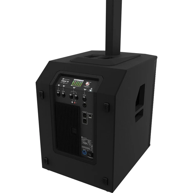 Alt view image 6 of 7 - (2) Electro-Voice Evolve 70 2000W Column PA Speaker (Black) - PSG Audio EMX16 - Facade Booth - PSG Audio MP0919 - (2) XLR Cables Bundle