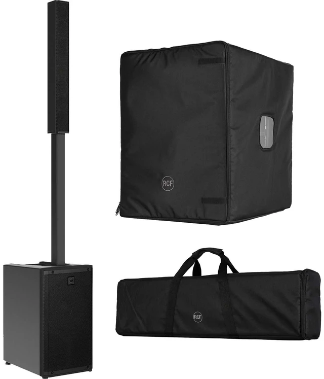 Main image of RCF EVOX J9 Active 3-way 2100W Column Array (Black) - RCF Sub Cover Bundle