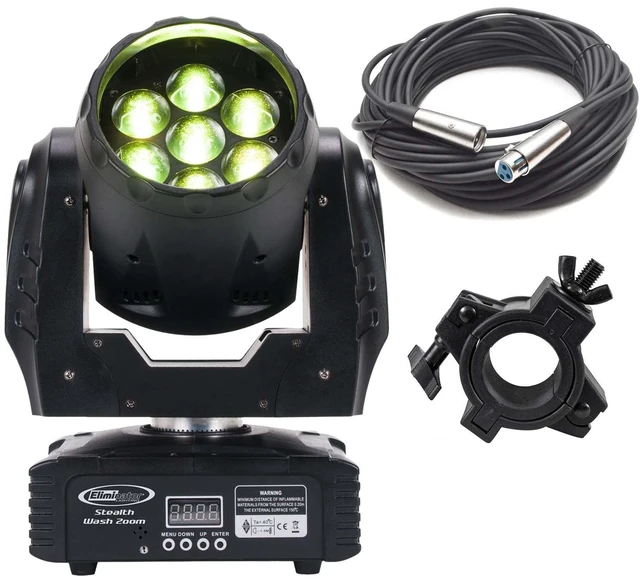 Main image of Eliminator Lighting Stealth Wash Zoom - DMX Cable 30FT - Clamp Bundle