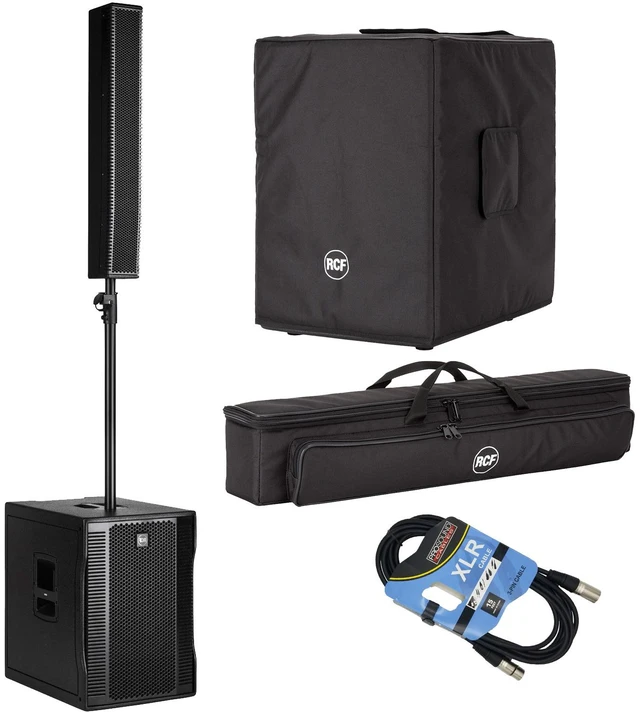 Main image of RCF EVOX 12 Column Speaker Array System (Black) - COVER EVOX12 - XLR Cable Bundle