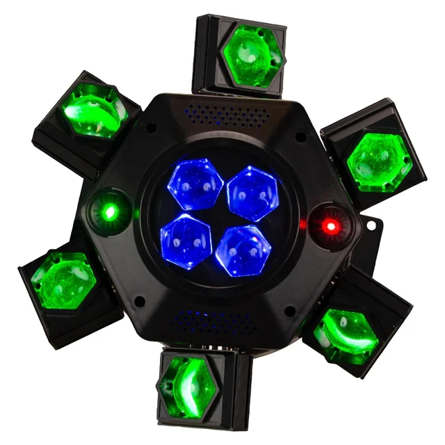 Alt view image 2 of 7 - Eliminator CenterDroid RGBW & Laser Motorized Lighting Effect Fixture