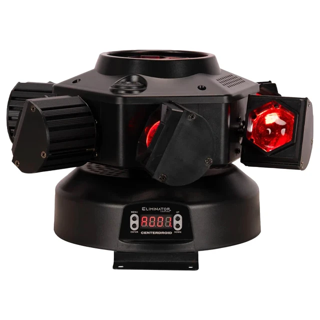 Alt view image 3 of 7 - Eliminator CenterDroid RGBW & Laser Motorized Lighting Effect Fixture