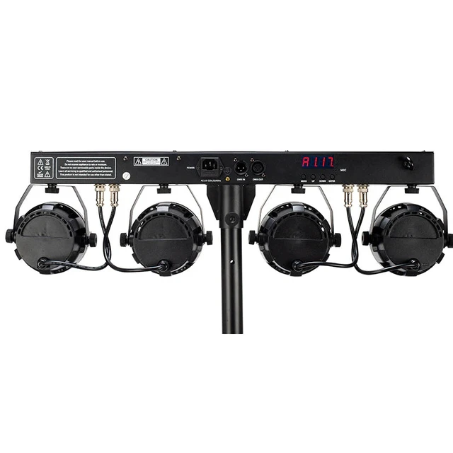 Alt view image 6 of 7 - Eliminator Mini Par Bar Portable Par Can Lighting System