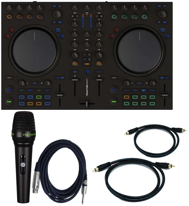 Main image of Native Instruments Traktor Kontrol MX2 DJ Controller - PSG AUDIO C350 - (2) RCA Cable Bundle