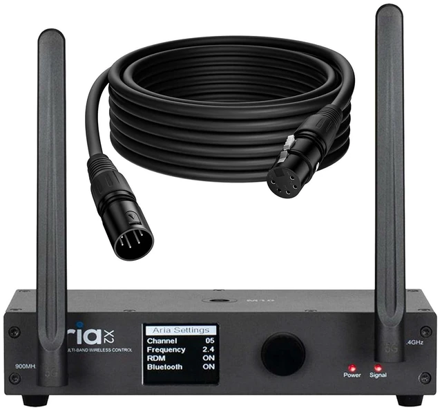 Main image of American DJ Aria X2 Transceiver - DMX Cable 25FT Bundle