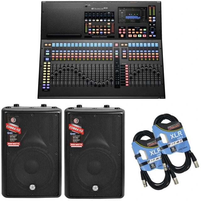 Main image of PreSonus StudioLive Series III SE 24 Digital Mixer - (2) PSG AUDIO Cobra 112 - (2) XLR Cables Bundle