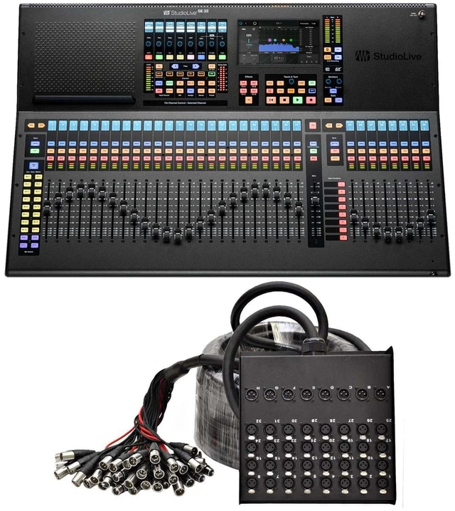 Main image of PreSonus StudioLive Series III SE 32 Digital Mixer - Seismic Audio SACB-32x8x100 Bundle