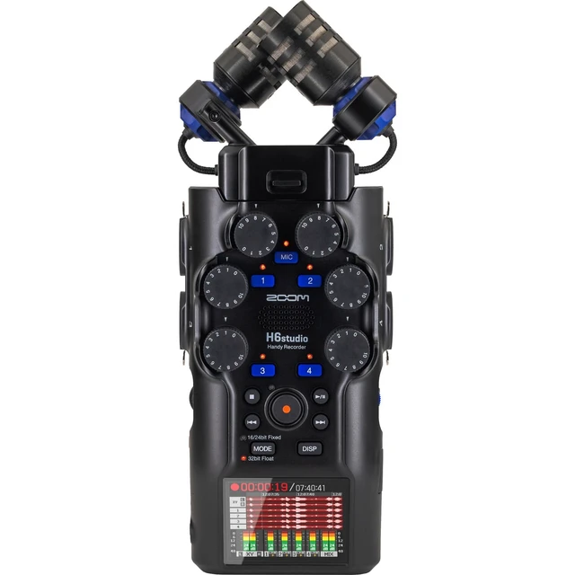 Alt view image 2 of 7 - Zoom H6studio Handheld Recorder - 4 Pack AA Batteries - SD Card 32GB Bundle