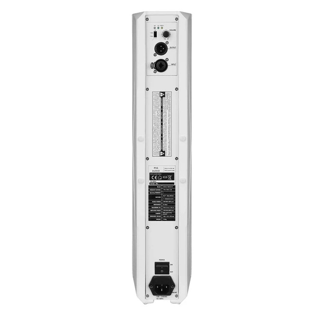 Alt view image 7 of 7 - PSG Audio EAGLE 403A-W Active Column Speaker (White)
