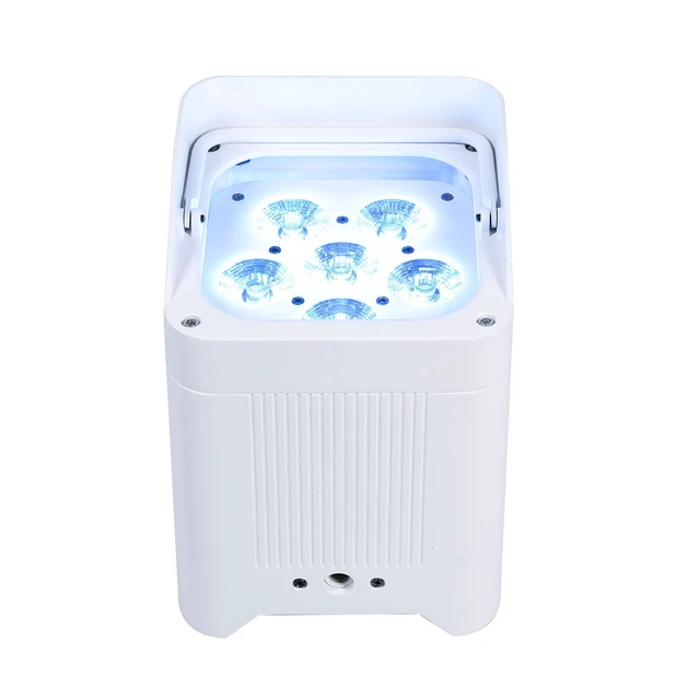 Alt view image 5 of 7 - PSG Audio BP-6X18-W - 6x18W (108W) RGBWA+UV Wireless Battery Powered Par Light (White)