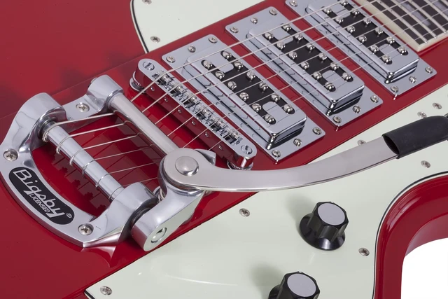 Alt view image 4 of 7 - Schecter Ultra III Electric Guitar - Vintage Red