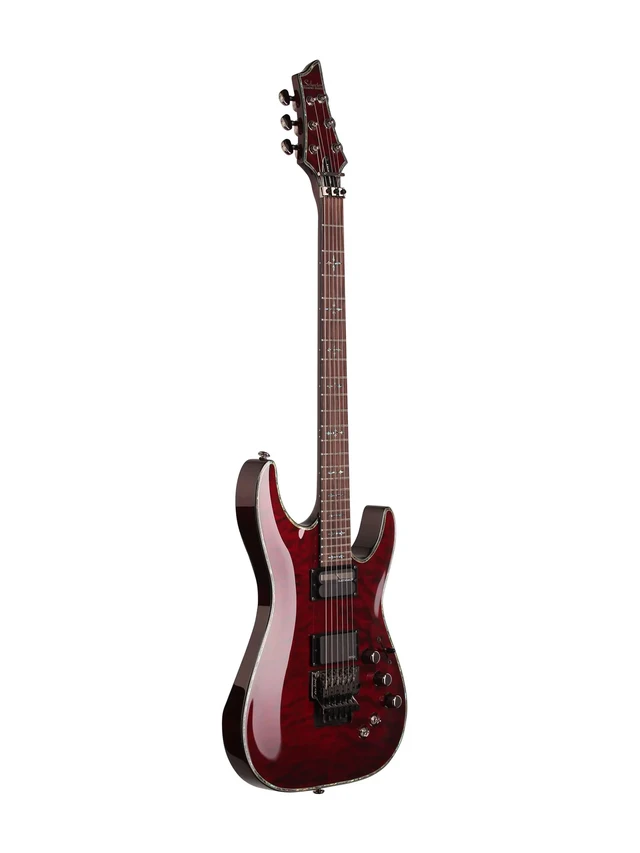 Alt view image 2 of 7 - Schecter Hellraiser C-1 FR-S Electric Guitar Black Cherry - Gator GC-ELEC-XL Deluxe Case Bundle
