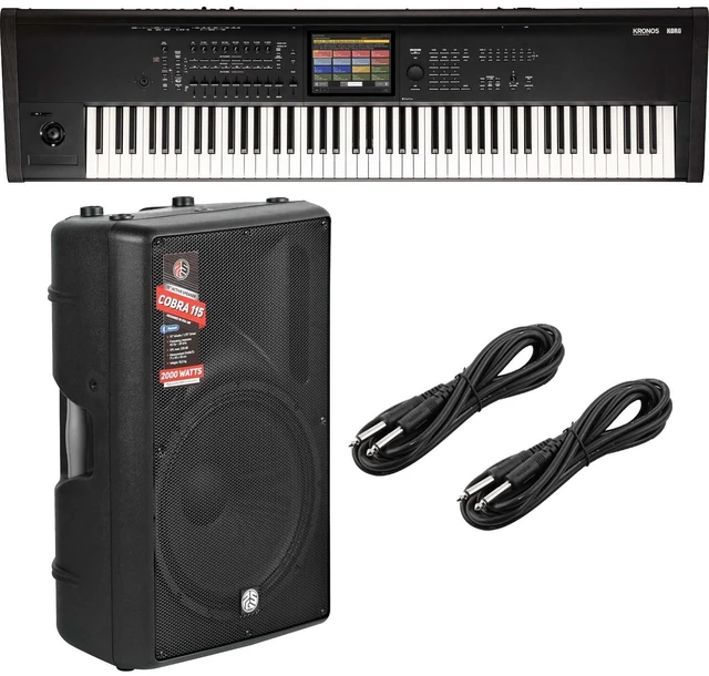 Main image of Korg Kronos 3 88-key Music Workstation - PSG AUDIO Cobra 115A - 1/4 Cable Bundle