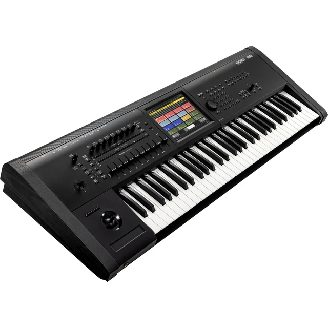 Alt view image 2 of 7 - Korg Kronos 3 61-key Music Workstation - Keyboard Stand and Bench - Sustain Pedal - Presonus HD9 - (2) 1/4 Cables Bundle