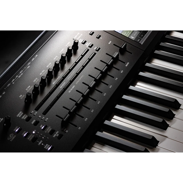 Alt view image 5 of 7 - Korg Kronos 3 61-key Music Workstation - Keyboard Stand and Bench - Sustain Pedal - Presonus HD9 - (2) 1/4 Cables Bundle