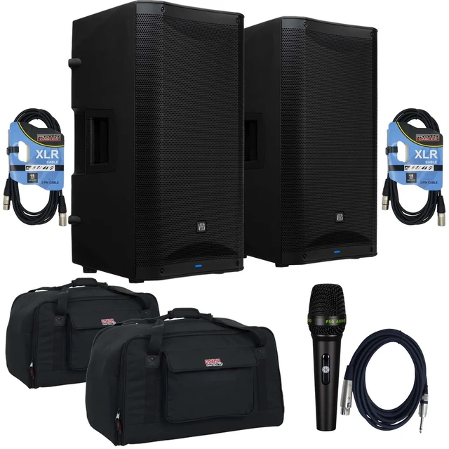 Main image of (2) PreSonus AIR XD 12 Powered Speaker - (2) Gator Tote12 - (2) XLR Cables - PSG AUDIO C350 Bundle