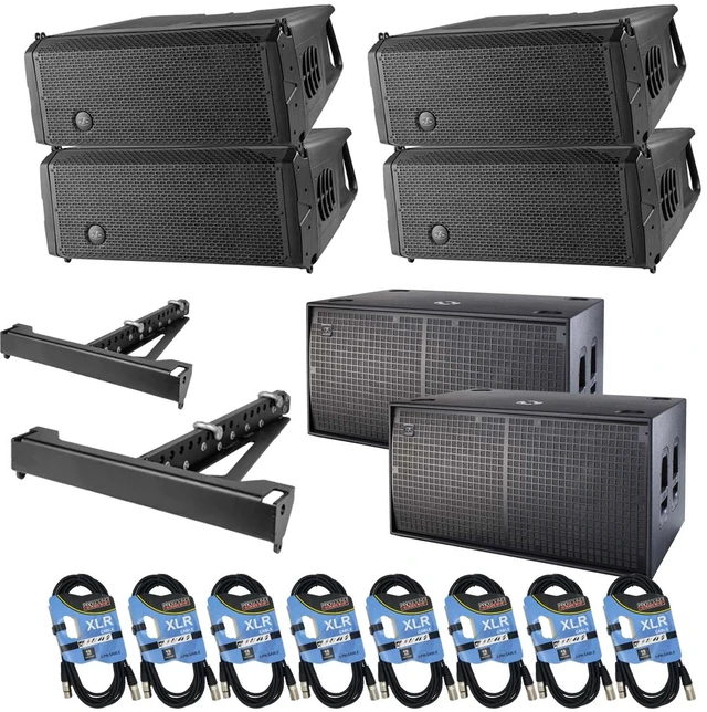 Main image of (4) DAS Audio Event-28A Powered Array, (2) DAS Event 218A Sub (2) DAS AX-EV28, (8) XLR Cables Bundle