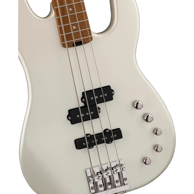 Alt view image 4 of 7 - Charvel Pro-Mod San Dimas Bass PJ V - Platinum Pearl