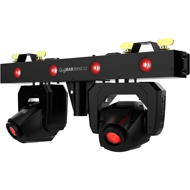 Alt view image 3 of 7 - (2) Chauvet DJ GigBAR Bridge ILS 2-in-1 LED Lighting System - (2) Pyle Tripod Stands Bundle
